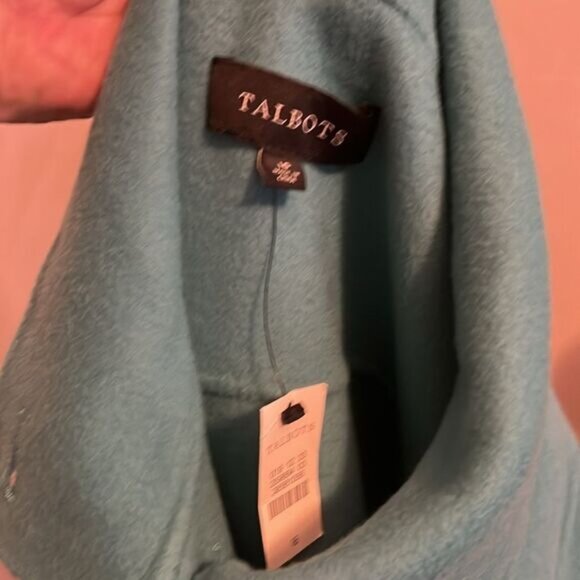 Talbots Blue Wool Blend Jacket Contemporary Business Casual Feminine Work - Picture 12 of 13